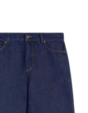 Weekend Max Mara Bermuda denim cotone e lino Bermuda e shorts donna blu immagine 2
