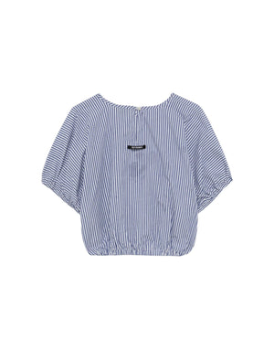 RND90277CQ460124 C0138 Camicia Puff in popeline a righe RND90277CQ460124 C0138 Roy Roger's 