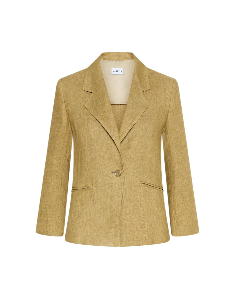 2613041092200 003 Blazer aderente in lino delavé 2613041092200 003 Marella 