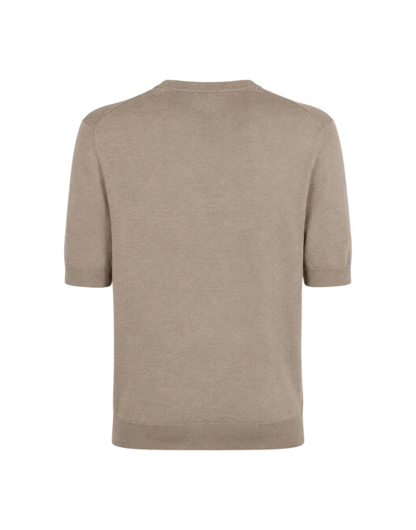 M5425-1042 0150 Girocollo manica corta in lino<BR/><BR/><BR/><BR/> M5425-1042 0150 MasQ 