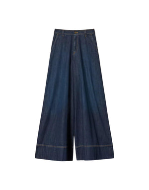 261TP2671 01313 Jeans a palazzo con impunture 261TP2671 01313 Twinset 