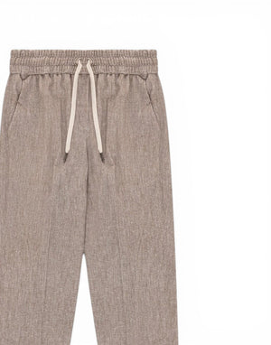FD3931 NOMAD Pantalone Chino Coulisse Micro Herringbone Premium Piquet FD3931 NOMAD Circolo 1901 