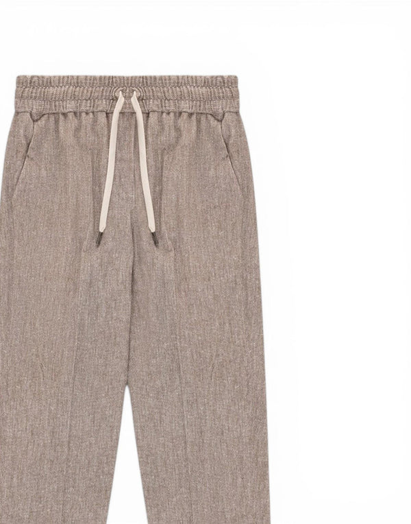 FD3931 NOMAD Pantalone Chino Coulisse Micro Herringbone Premium Piquet FD3931 NOMAD Circolo 1901 