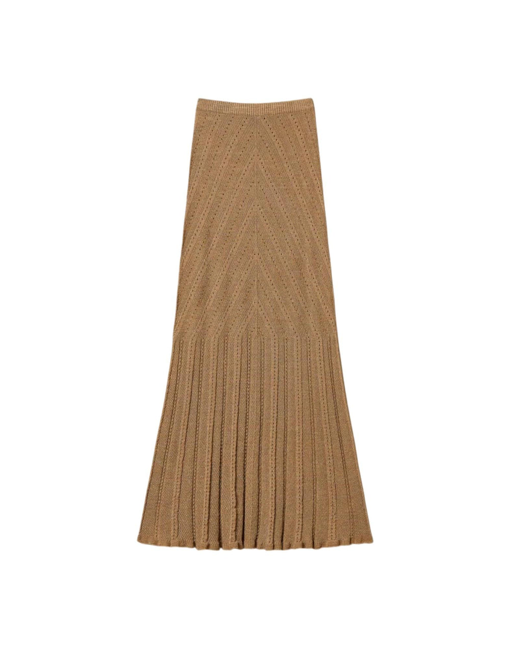 261TT3211 12454 Gonna Lunga Maglia Lino Lurex 261TT3211 12454 Twinset 