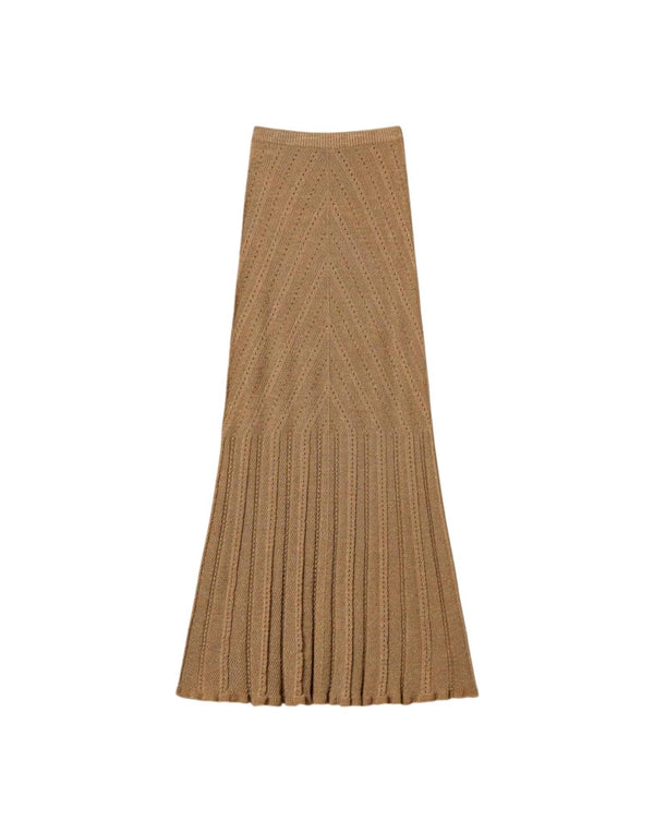 261TT3211 12454 Gonna Lunga Maglia Lino Lurex 261TT3211 12454 Twinset 