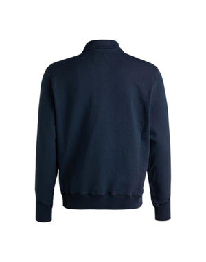 F201 NAVY felpa con zip F201 NAVY Manifattura Ceccarelli 