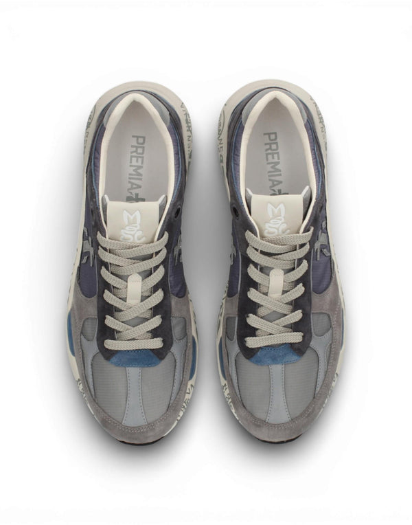 Premiata Mase 25 8021 Sneaker uomo blu+grigio immagine 6