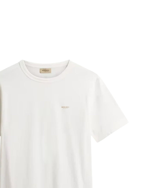 Woolrich T-shirt con logo T-shirt uomo arctic white immagine 2