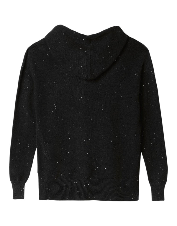 HMABW02310 NE01 Maglia con Cappuccio e Paillettes HMABW02310 NE01 Hinnominate 