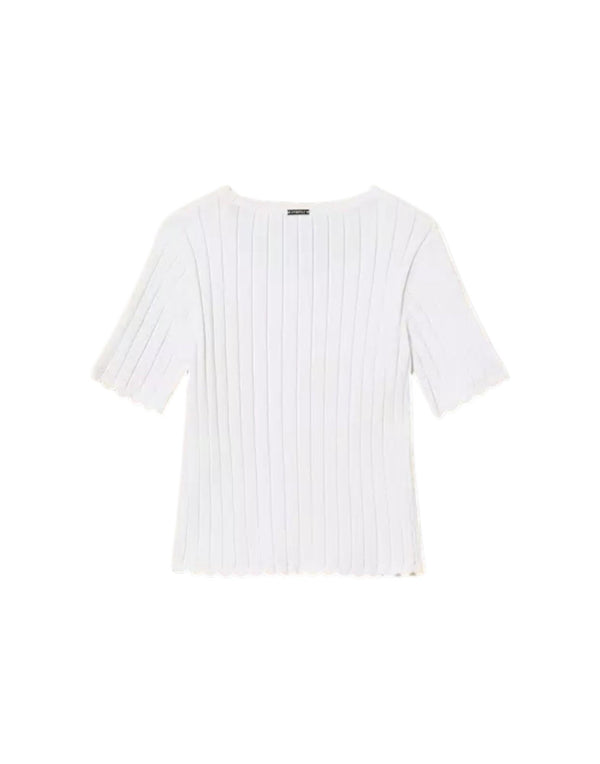 261GJ3015 00526 Maglia fitted a costine 261GJ3015 00526 Twinset 