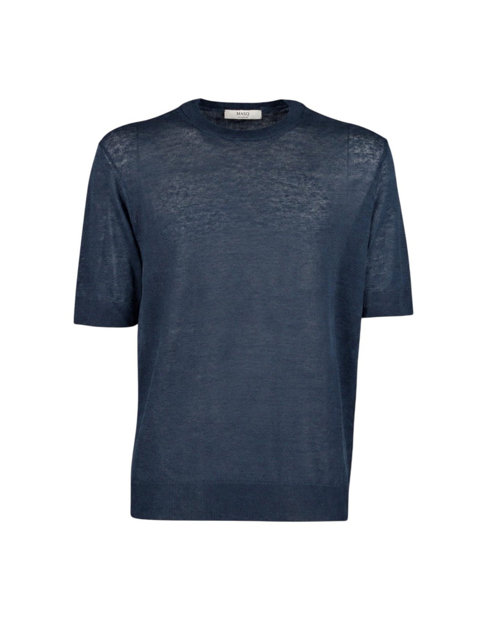 M5425-1042 0650 Girocollo manica corta in lino<BR/><BR/><BR/> M5425-1042 0650 MasQ 