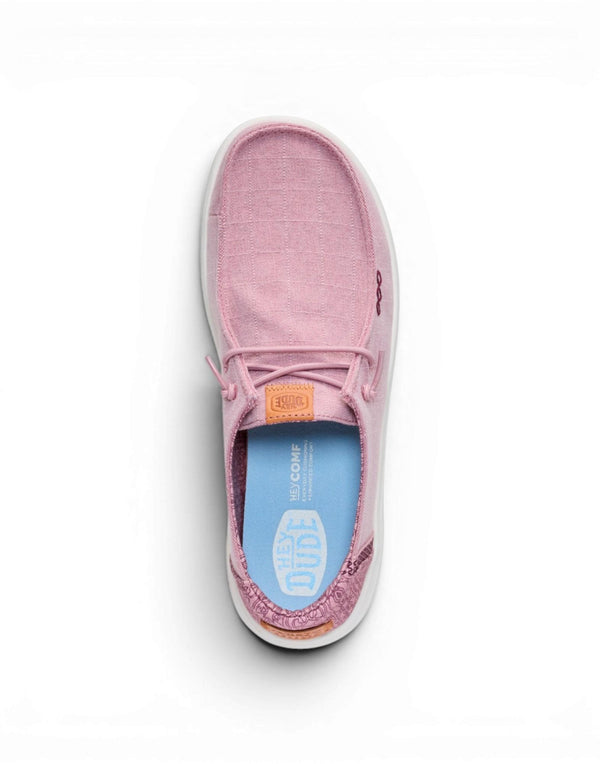 Hey Dude Wendy Rise Chambray Grid Mocassino donna rose purple immagine 6
