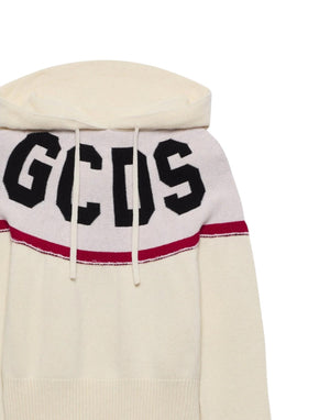 B2CW1918KI9 15 Felpa corta con cappuccio B2CW1918KI9 15 GCDS 