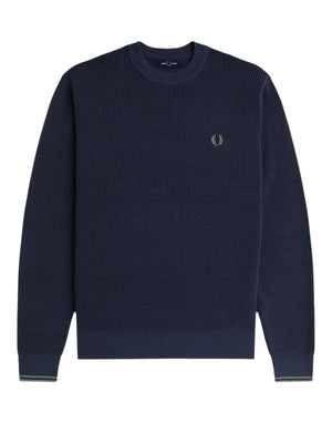 K6507 738 Waffle Stitch Jumper K6507 738 Fred Perry 