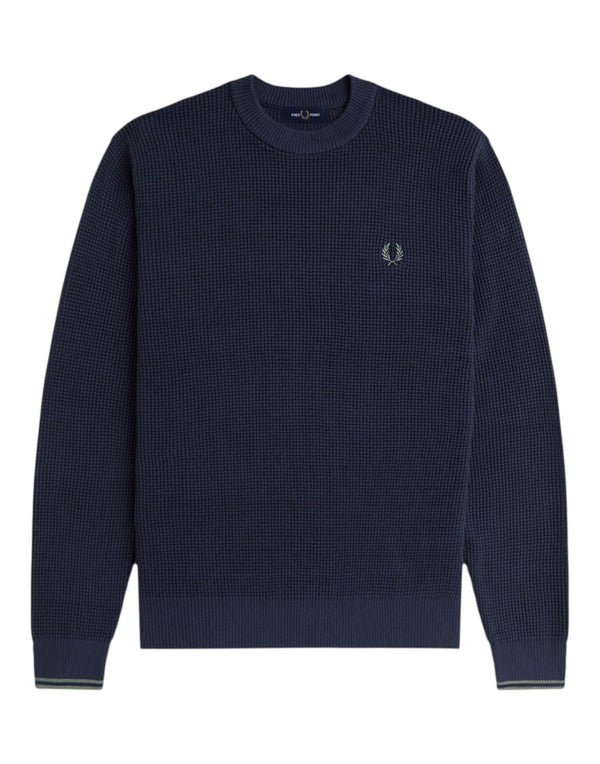 K6507 738 Waffle Stitch Jumper K6507 738 Fred Perry 