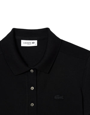 Lacoste Polo slim fit Polo donna nero immagine 2