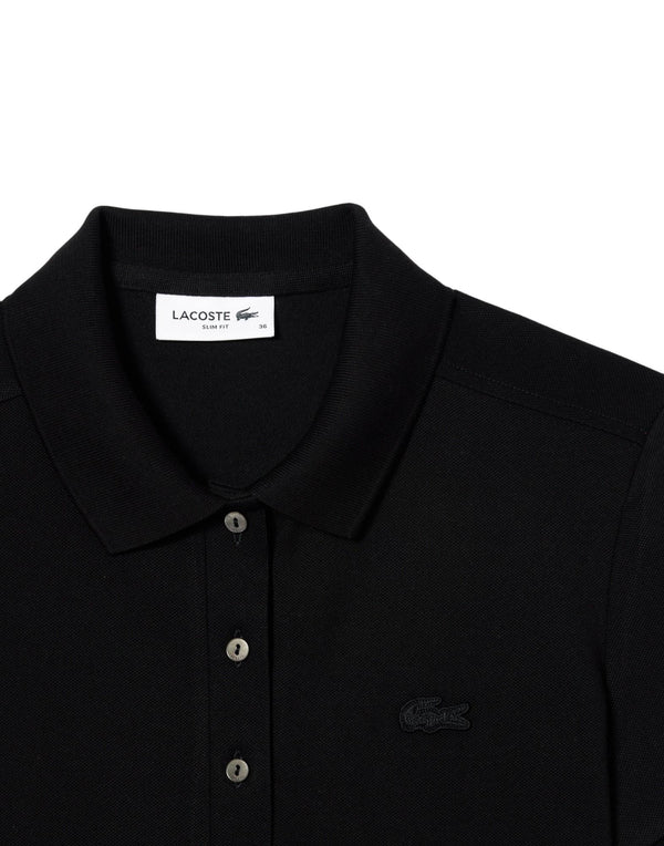 Lacoste Polo slim fit Polo donna nero immagine 2