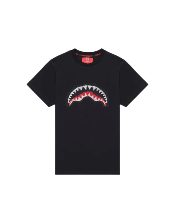 SP862BLK BK Scribble Embroidery Shark SP862BLK BK Sprayground 