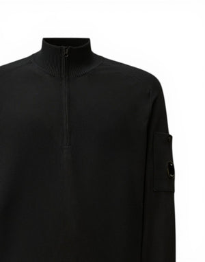 20CMKN202A006323O 888 Cotton Crepe Half Zip Sweater 20CMKN202A006323O 888 C.P. Company 