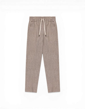 FD3931 NOMAD Pantalone Chino Coulisse Micro Herringbone Premium Piquet FD3931 NOMAD Circolo 1901 