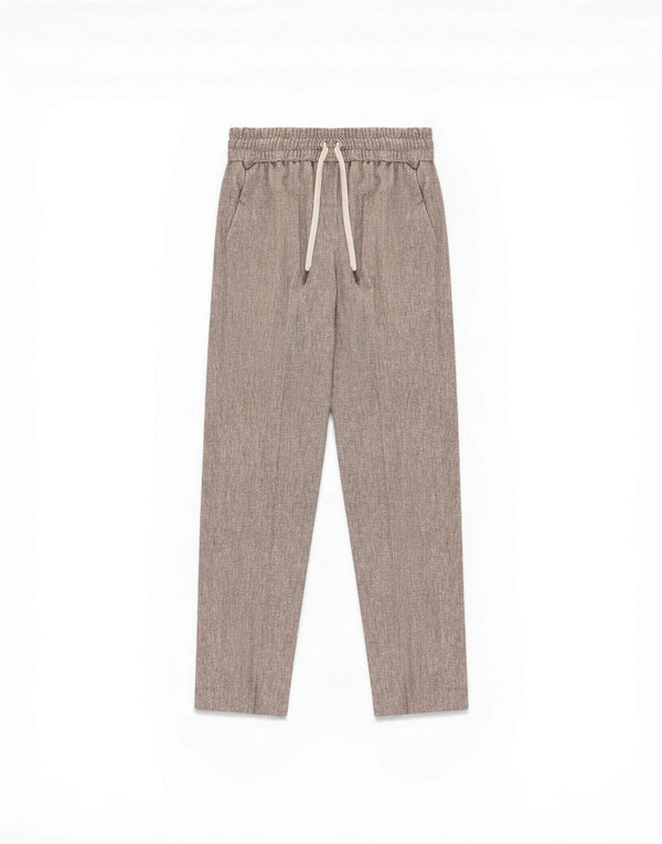 FD3931 NOMAD Pantalone Chino Coulisse Micro Herringbone Premium Piquet FD3931 NOMAD Circolo 1901 