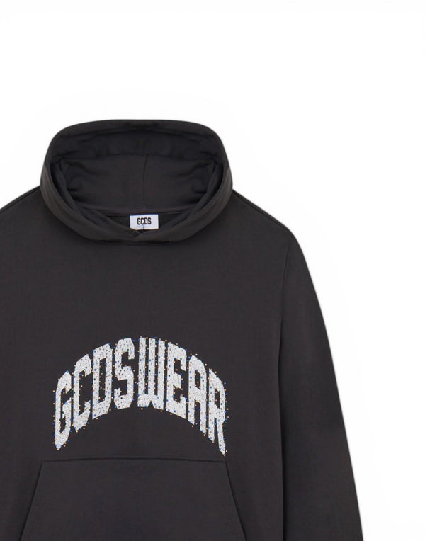 C1MWQE128F034 968X Felpa con cappuccio e gemme C1MWQE128F034 968X GCDS 