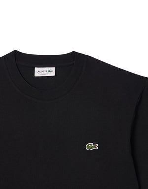 Lacoste T-shirt in cotone T-shirt uomo nero immagine 2