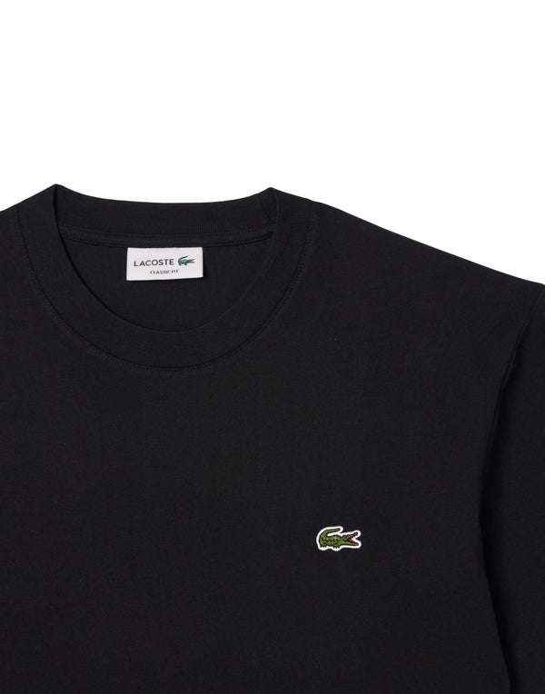 Lacoste T-shirt in cotone T-shirt uomo nero immagine 2