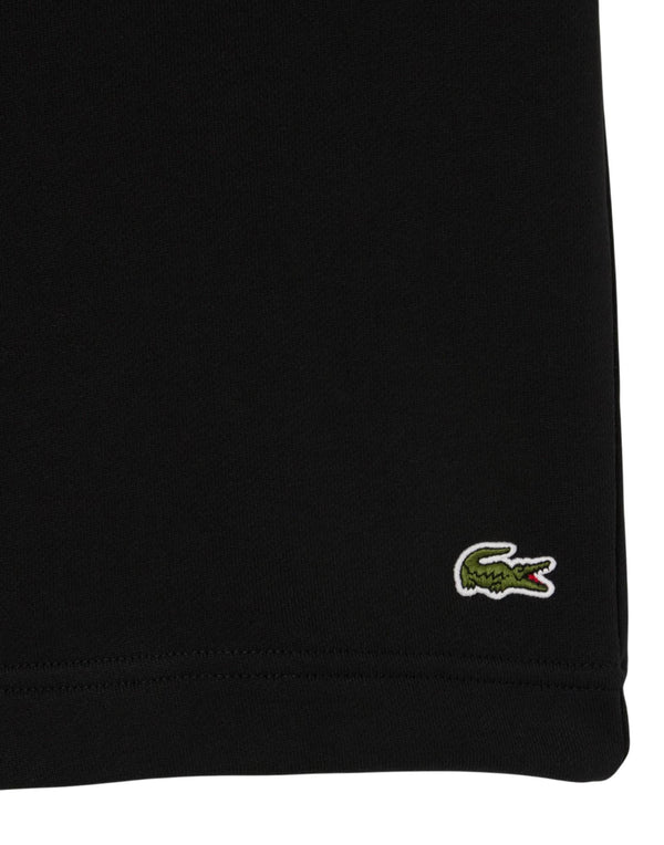 Lacoste Shorts in tessuto felpato regular fit Bermuda uomo nero immagine 4