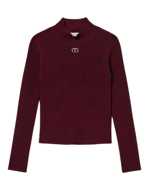 252GJ3042 04218 Maglia Lupetto a Costine 252GJ3042 04218 Twinset 