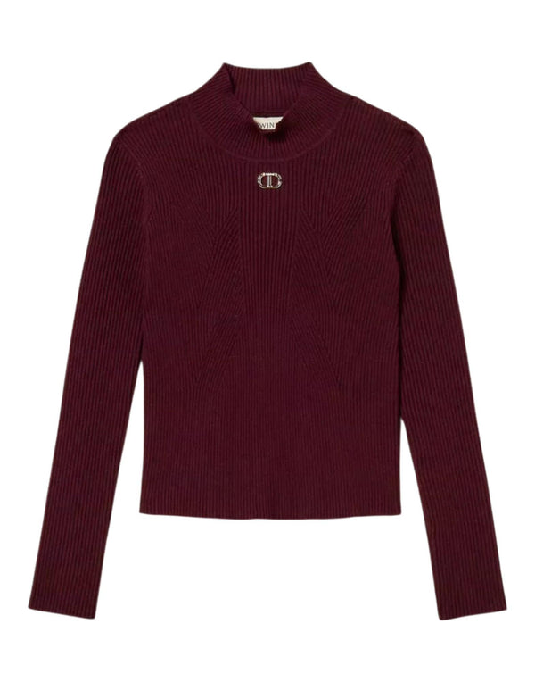 252GJ3042 04218 Maglia Lupetto a Costine 252GJ3042 04218 Twinset 