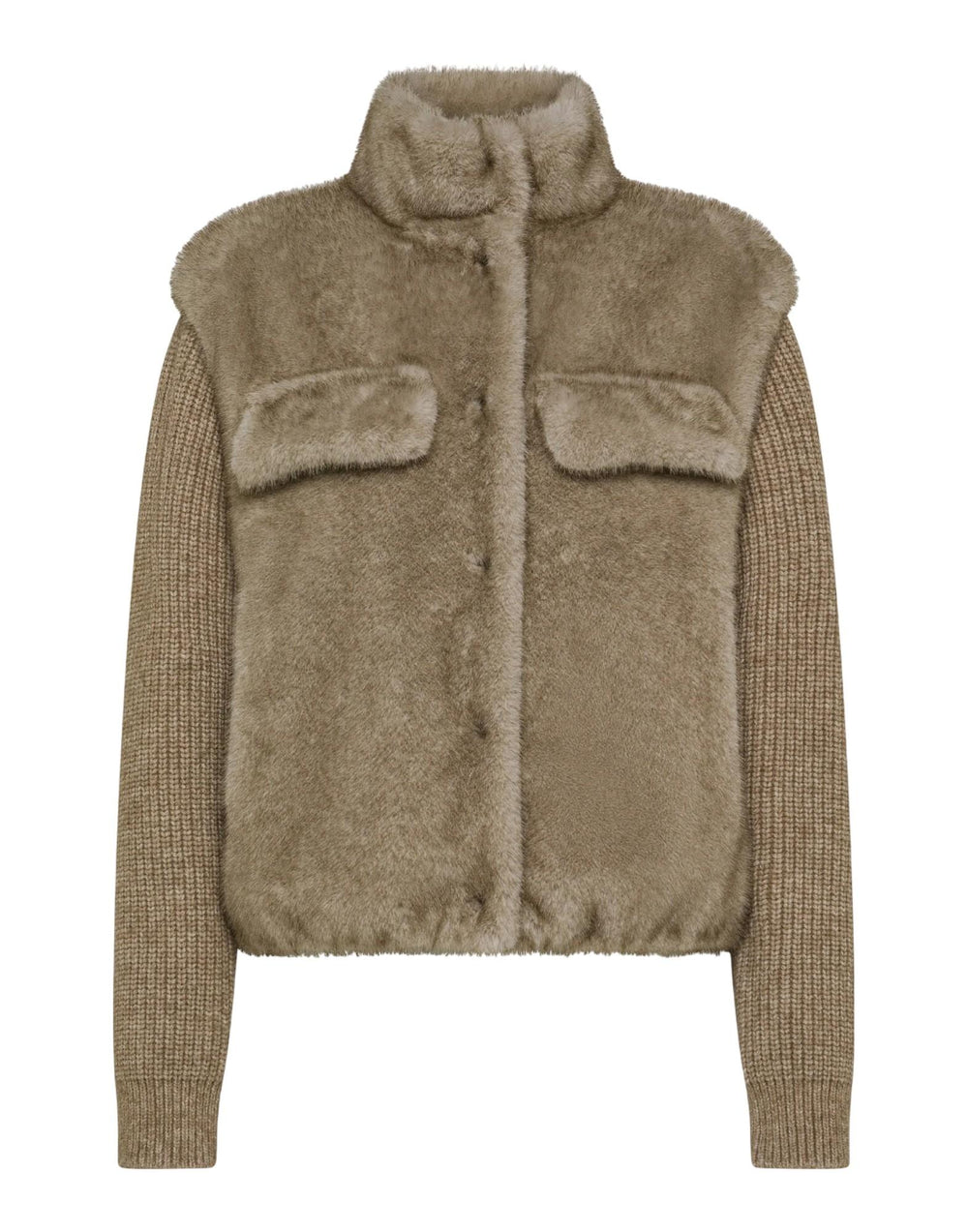 PE0241_520288 12 Ecopelliccia con Maniche in Maglia PE0241_520288 12 Seventy 