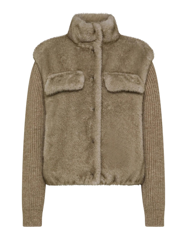 PE0241_520288 12 Ecopelliccia con Maniche in Maglia PE0241_520288 12 Seventy 