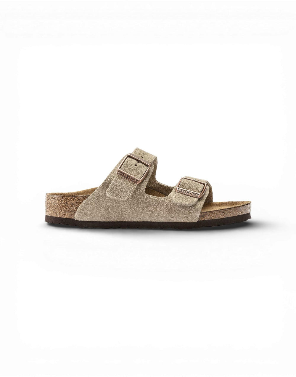1021704 TAUPE Birkenstock - Arizona Kids - Sandalo in pelle scamosciata<BR/><BR/> 1021704 TAUPE Birkenstock 