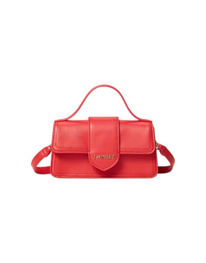 261GJ8012 13160 Borsa a tracolla con patta e logo 261GJ8012 13160 Twinset 