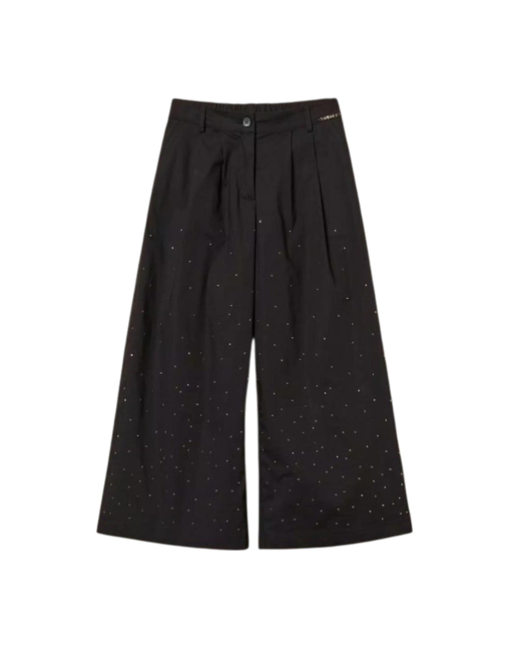 261GJ2020 00006 Pantaloni cropped in popeline con borchie 261GJ2020 00006 Twinset 