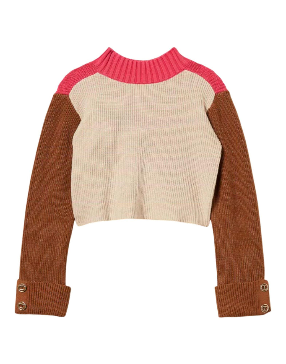 252GJ3060 12734 Maglia Lupetto Color Block 252GJ3060 12734 Twinset 