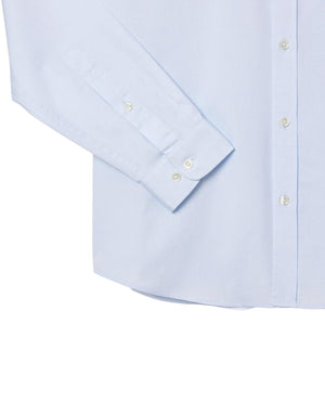Lacoste Camicia in cotone regular fit Camicia uomo azzurro immagine 3