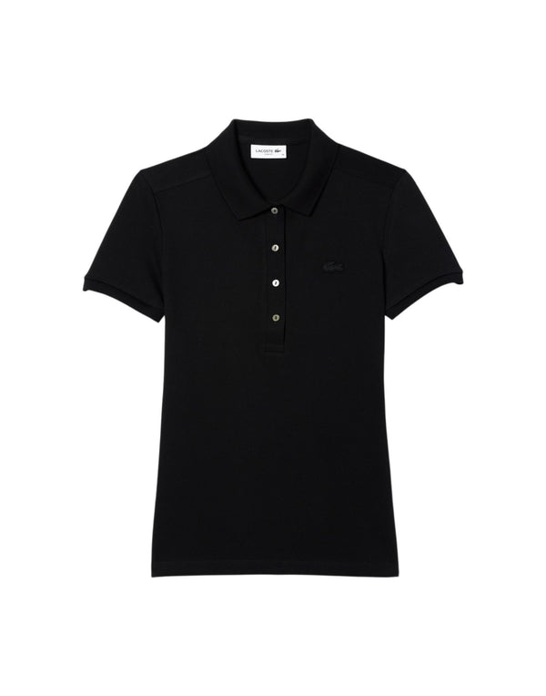 Lacoste Polo slim fit Polo donna nero