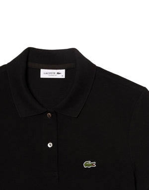 Lacoste Polo regular fit petit piqué Polo donna nero immagine 2