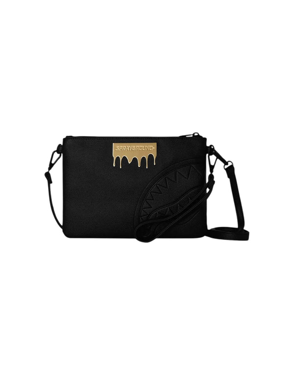 Sprayground Gold Brick Lux Crossbody 910B9044NSZ Pochette uomo nero