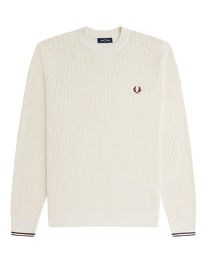 K6507 560 Waffle Stitch Jumper K6507 560 Fred Perry 