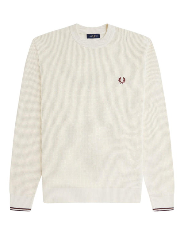 K6507 560 Waffle Stitch Jumper K6507 560 Fred Perry 