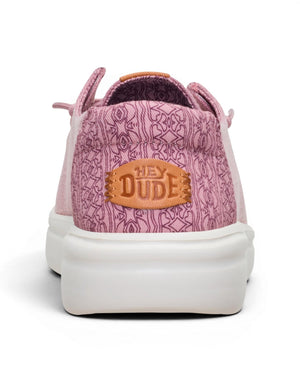Hey Dude Wendy Rise Chambray Grid Mocassino donna rose purple immagine 5