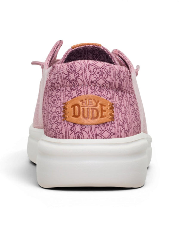 Hey Dude Wendy Rise Chambray Grid Mocassino donna rose purple immagine 5