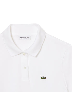 Lacoste Polo regular fit petit piqué Polo donna bianco immagine 2