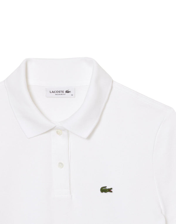 Lacoste Polo regular fit petit piqué Polo donna bianco immagine 2