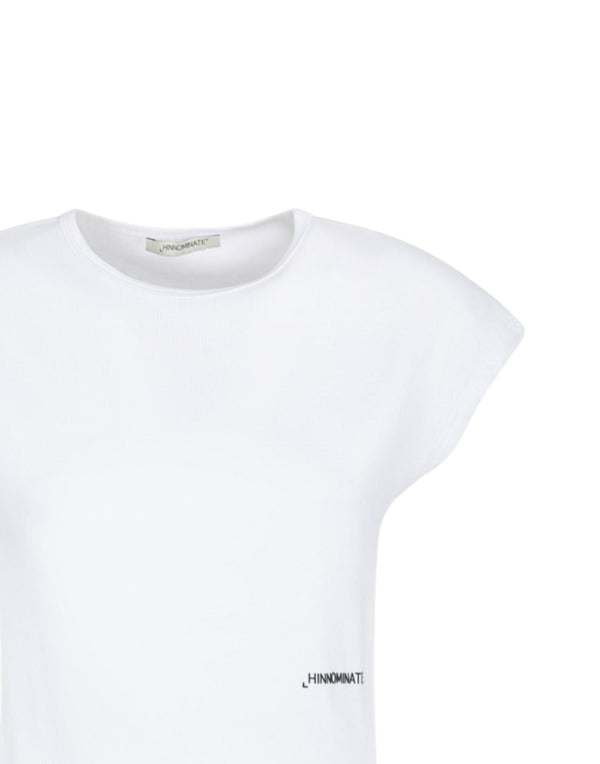 Hinnominate T-Shirt Mezza Manica In Costina T-shirt donna bianco immagine 2