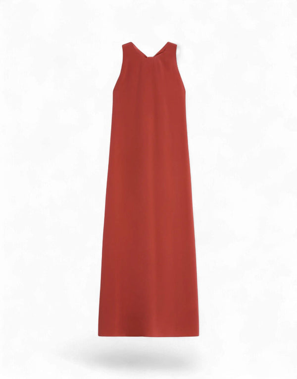 G 2979 F753 5288 Abito lungo in crepe de chine di seta<BR/> G 2979 F753 5288 Aspesi 