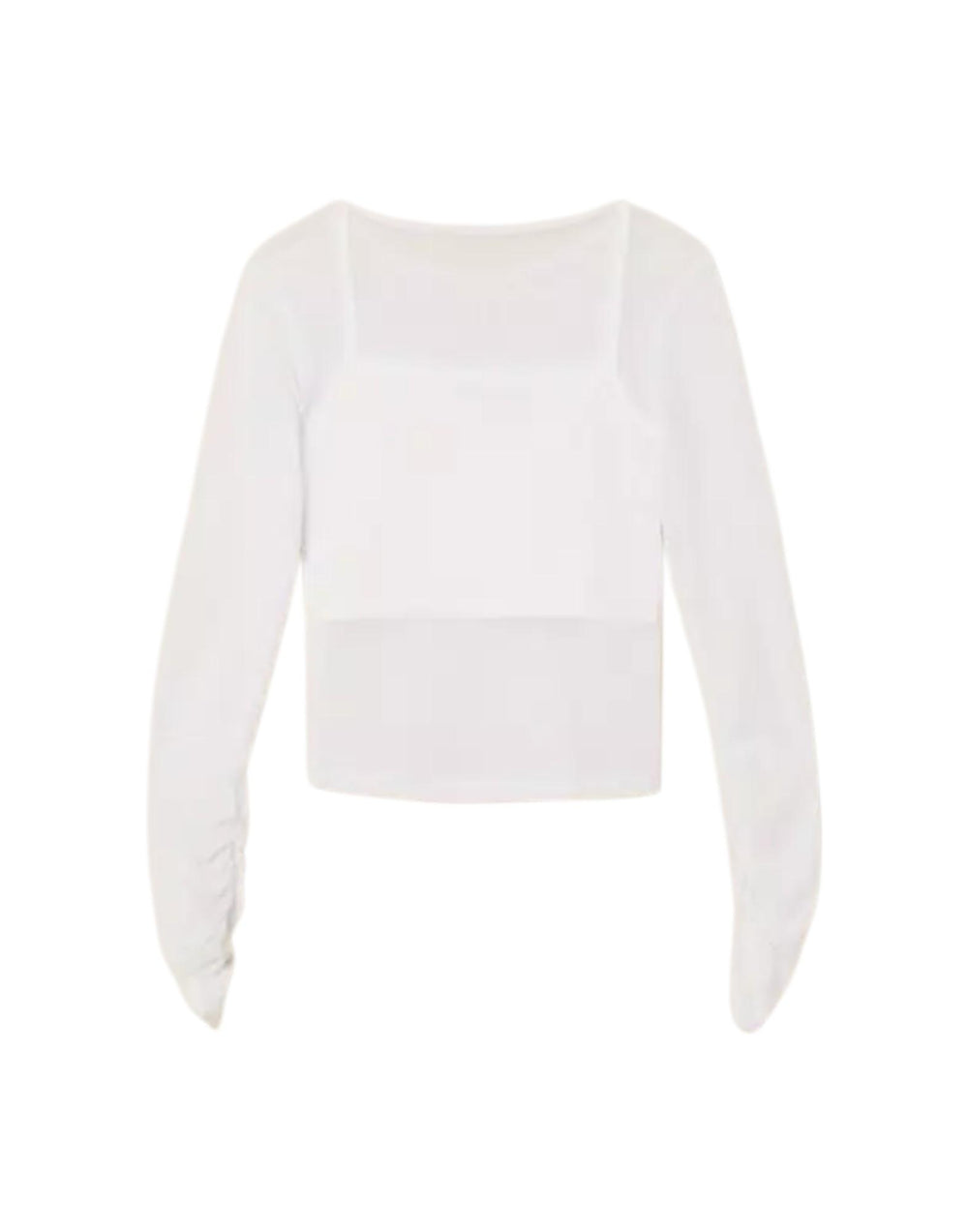 261GJ2183 00526 Top in tulle con arricciatura 261GJ2183 00526 Twinset 